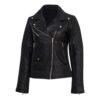 Elegant Womens Black Leather Jacket