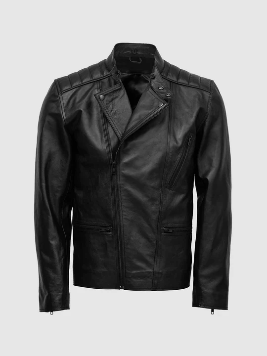 Removable Fur Collar Leather Jacket