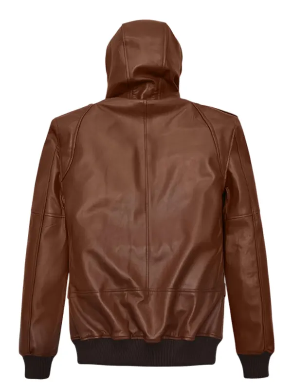 Hooded Leather Jacket