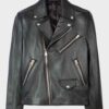 Men’s Knapp Leather Biker Jacket