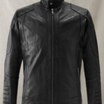 Cafe Racer Leather Jacket Black