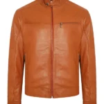 Mens Classy Brown Leather Jacket
