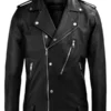 Beast Black Biker Leather Jacket