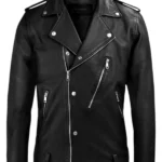 Beast Black Biker Leather Jacket