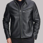 Men’s Genuine Black Biker Leather Jacket