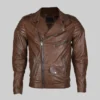Men’s Brown Motorcycle Leather Jacket