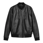 Mens Real Leather Bomber Jacket