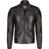 Men’s Stylish Coffee Brown Leather Jacket