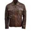 Brown Sheep Leather Jacket