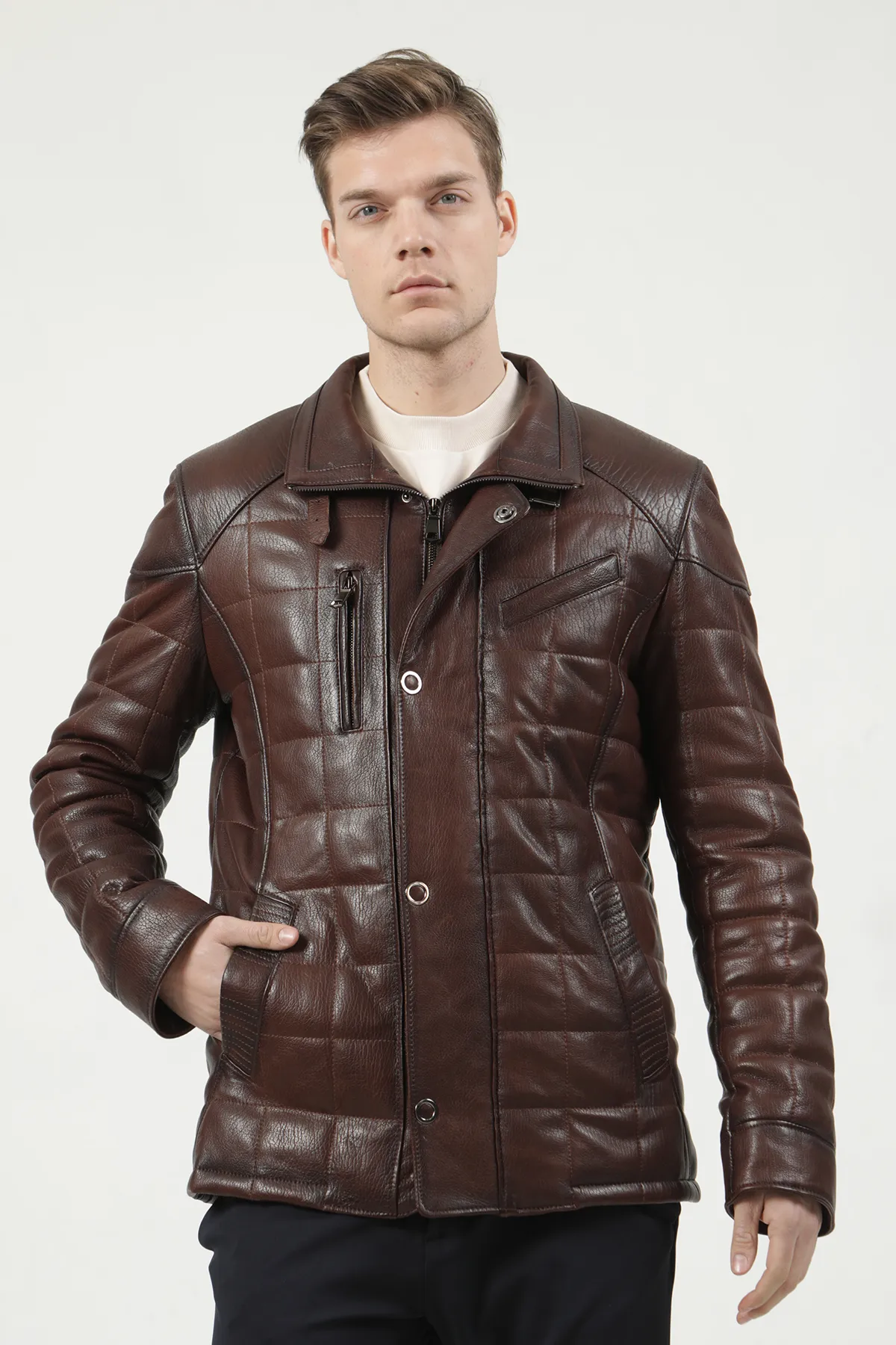Men's Todd Bomber Leather Jacket
