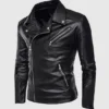 Men Retro Leather Motorcycle Jacket