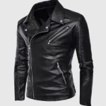 Men Retro Leather Motorcycle Jacket