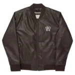 WAKE UP Bomber Leather Jacket