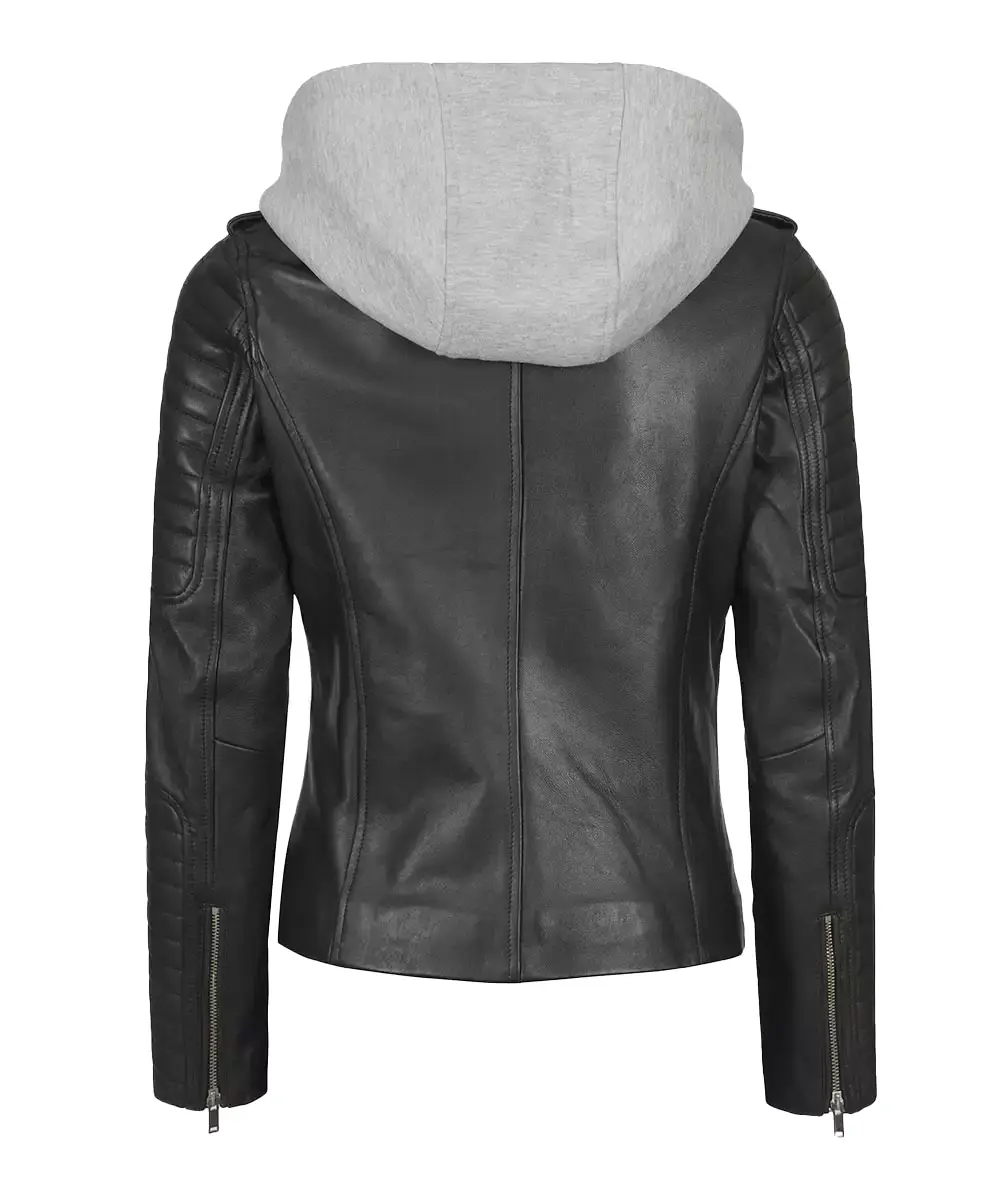 Black Leather Jacket for Women