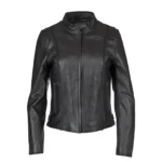 Womens Braided Leather Jacket