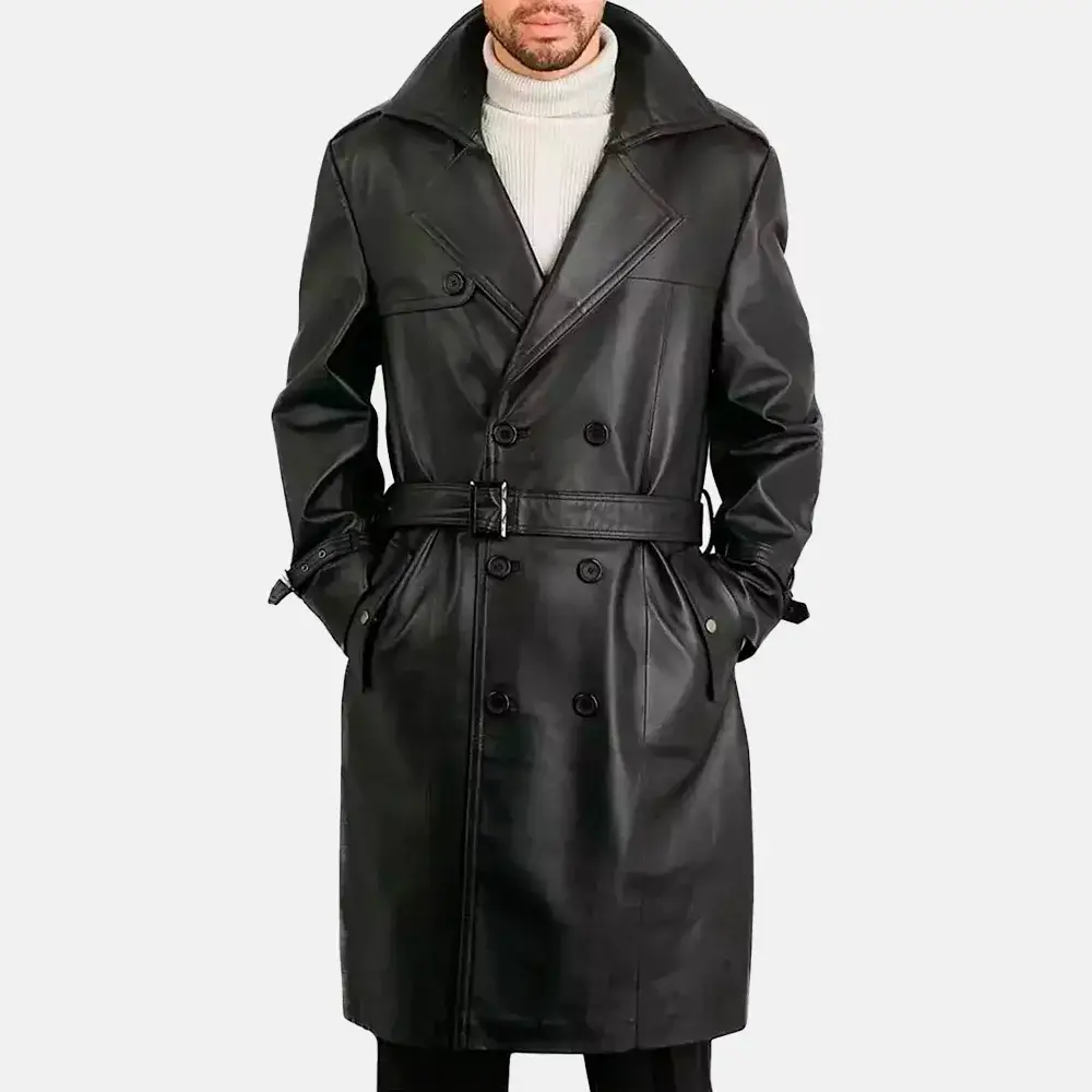 Double Breasted Mens Duster Coat
