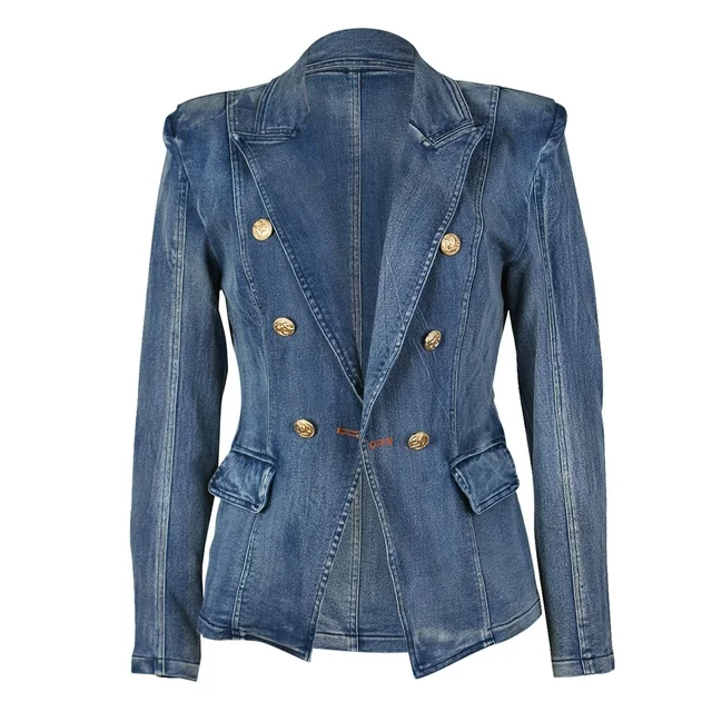 Denim Blazer Jacket Womens