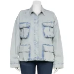 Plus Size Denim Jacket Womens