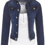 Denim Fitted Jacket Womens