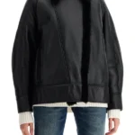 Women Noir Legacy Black Shearling Jacket