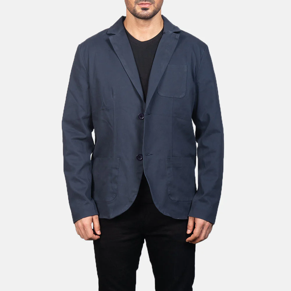 Mens Borges Classic Navy Blue Blazer