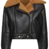 Women Shearling Lambskin Leather Jacket