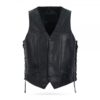 Classic Mens Side Lace Leather Vest