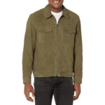 Mens Suede Trucker Jacket - Comfortable & Stylish