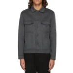 Men Evil Mike Colter Gray Trucker Jacket