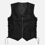 Men Urban Rogue Black Biker Vest