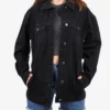 Womens Black Oversized Denim Jacket