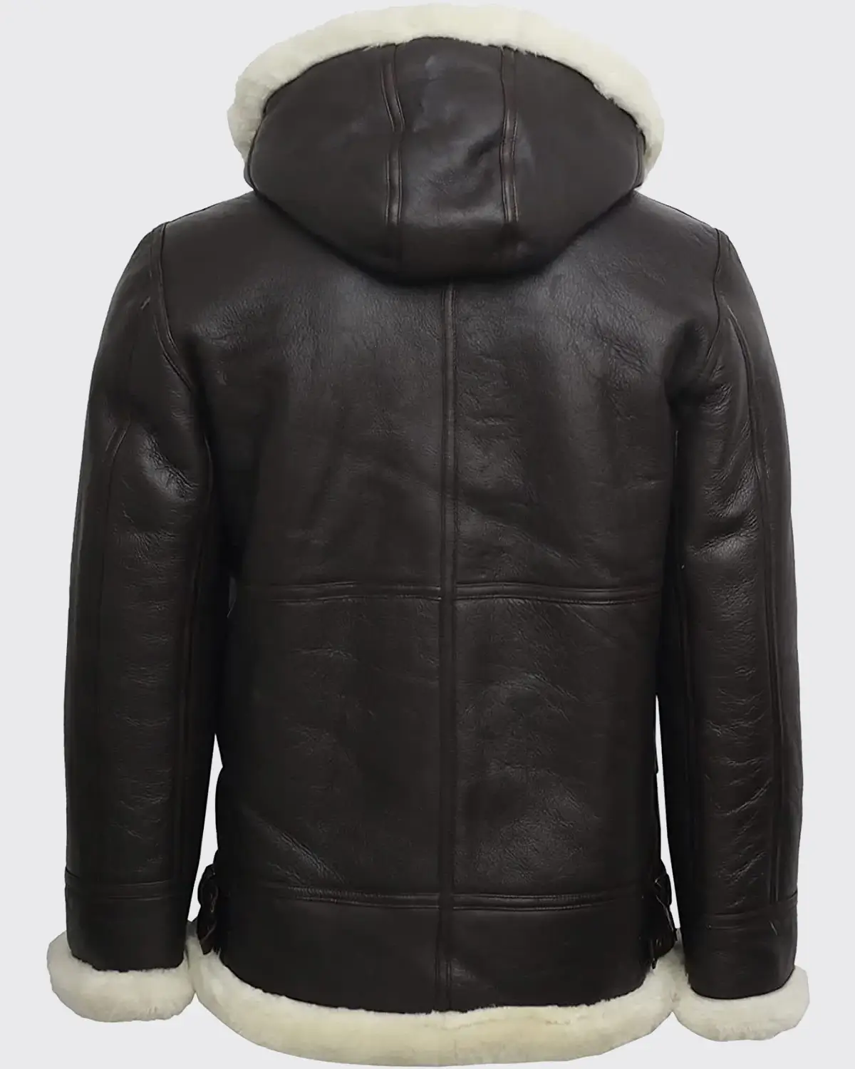 Women B3 Flight Black Shearling Hood Leather Jacket
