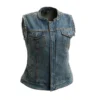 Women Lexy Motorcycle Denim Vest