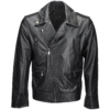 Mens Stylish Black Leather Motorcycle Jacket