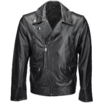 Mens Stylish Black Leather Motorcycle Jacket