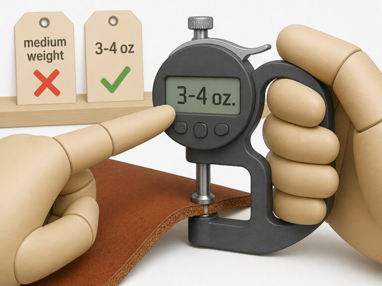 What Thickness of Leather to Use: A Simple Three-Number Guide