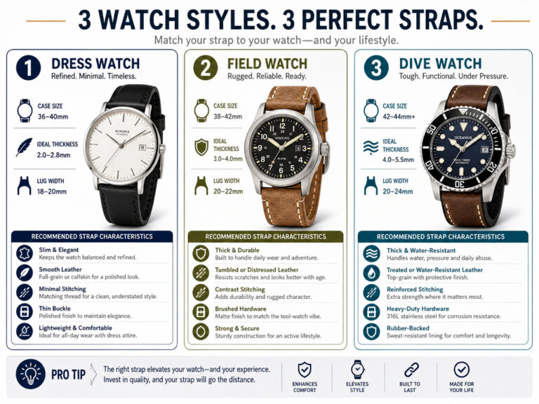 How to Choose a Leather Watch Strap for Style and Comfort