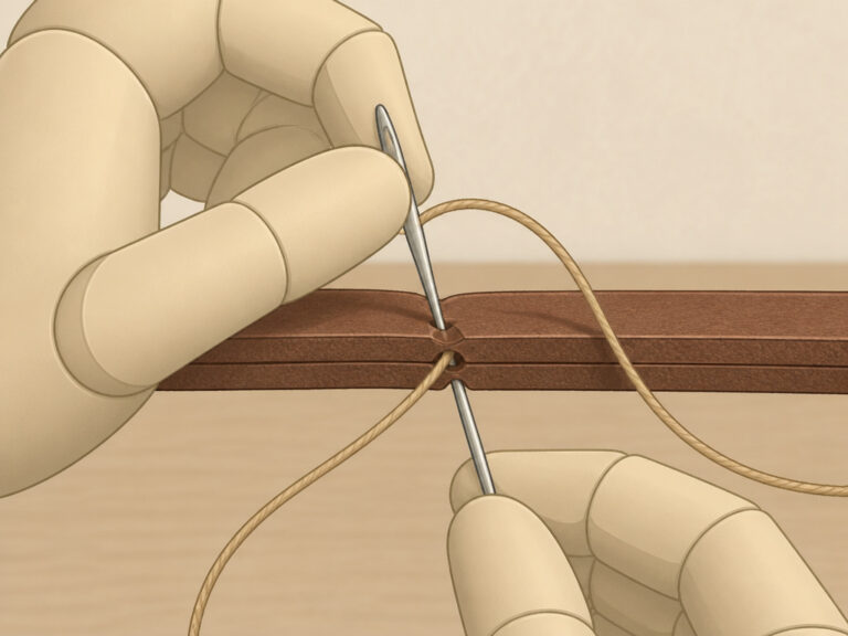 Learn How to Stitch Leather by Hand with the Saddle Stitch